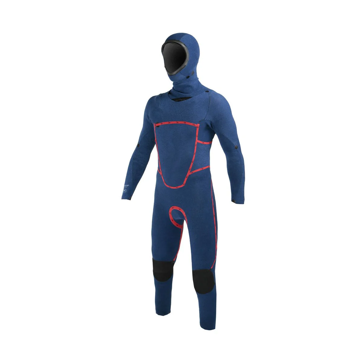 Sooruz FIGHTER Hooded 4/3 Fullsuit Chest Zip - Black - Image 3