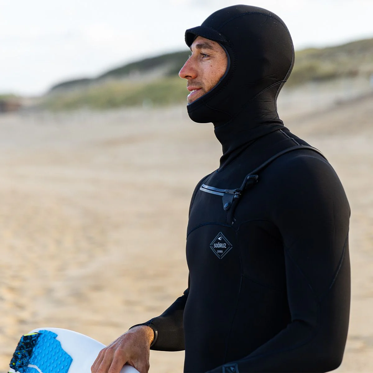 Sooruz FIGHTER Hooded 4/3 Fullsuit Chest Zip - Black - Image 7