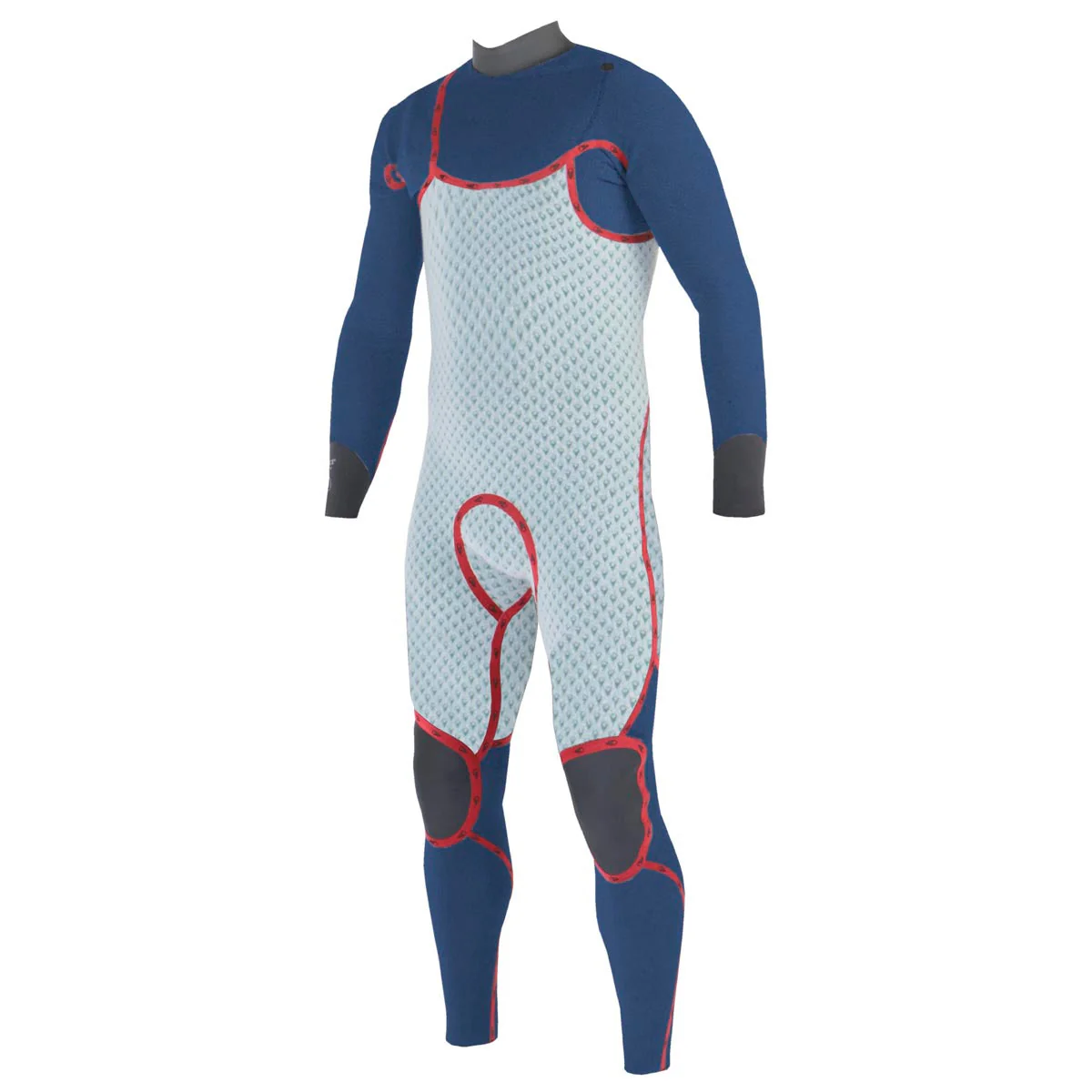 Sooruz GURU PRO 3/2mm Men's Fullsuit Chest Zip - Blue - Image 3